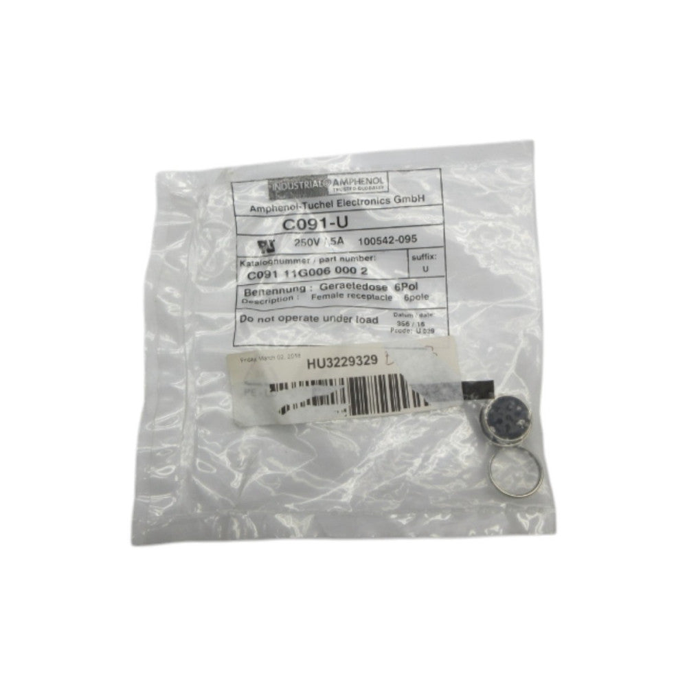 AMPHENOL C091 11G006 000 2 250V 5A NSMP