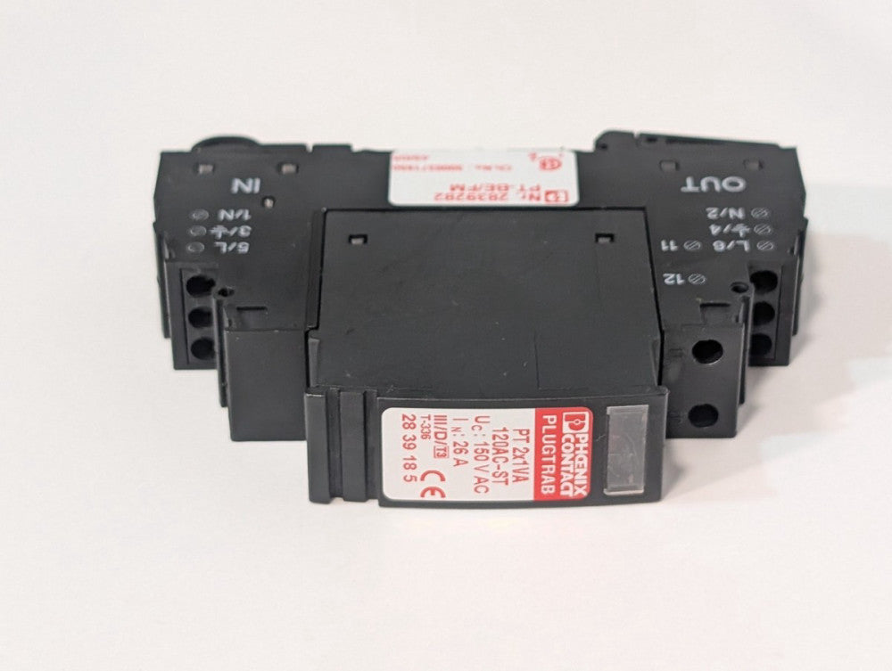 Phoenix Contact PT2x1VA Surge Protection Device w PT-BE/FM Protection Base