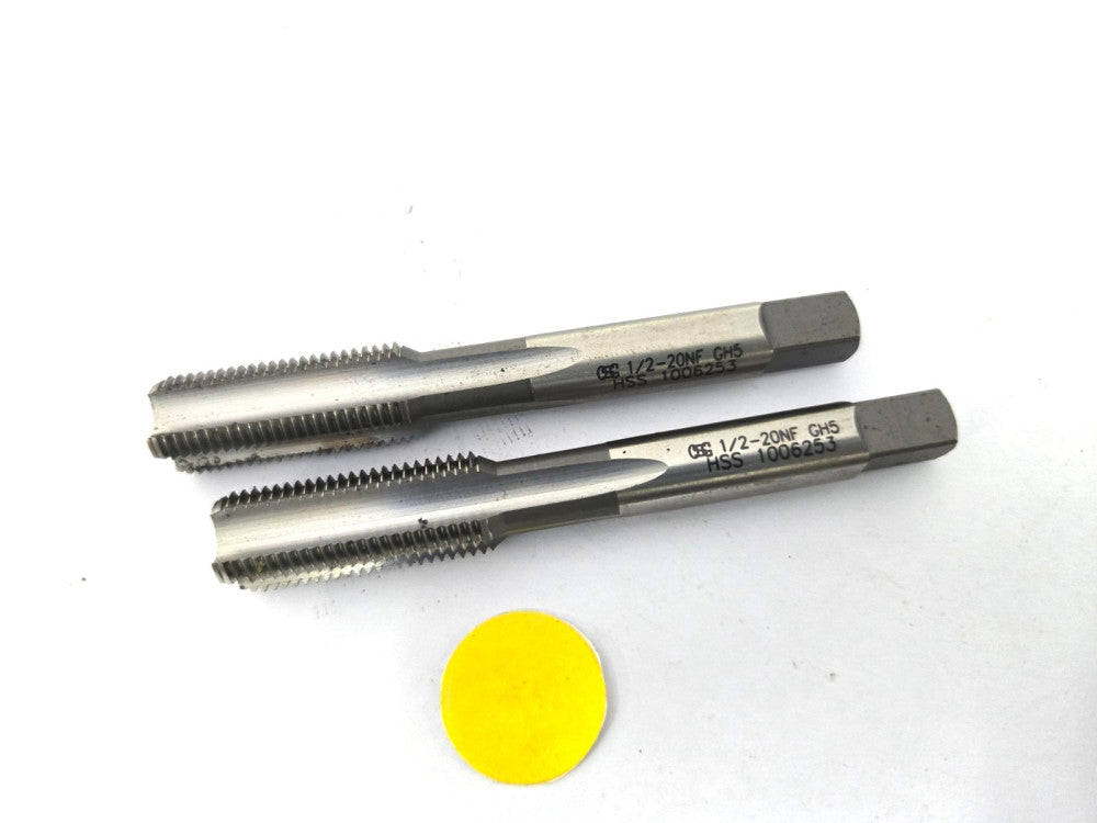 OSG CUTTING TAP WITH TAPERED CHAMFER  #1/2-20 NF GH5  LOT OF 2