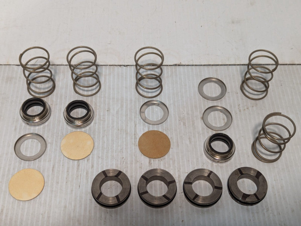 Lot of 3 Unidentified Mechanical Shaft Seals, + Addt'l Components 