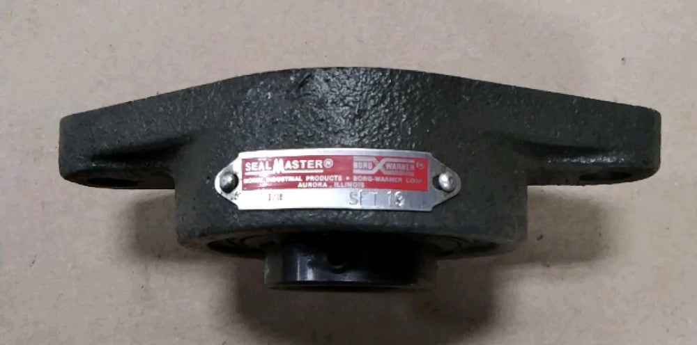 SEALMASTER 2-BOLT FLANGE BLOCK BEARING 1 3/16" SFT-19 F124