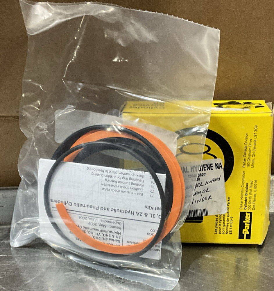 NEW, PARKER PK402HLL01 4”BUNAN PISTON SEAL KIT 100474154 Nos Surplus