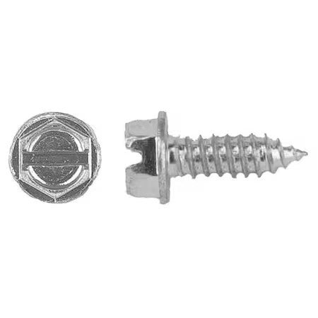 Zoro Select 1620Pk Sheet Metal Screw, #14 X 7/16 In, Zinc Plated Steel Flange