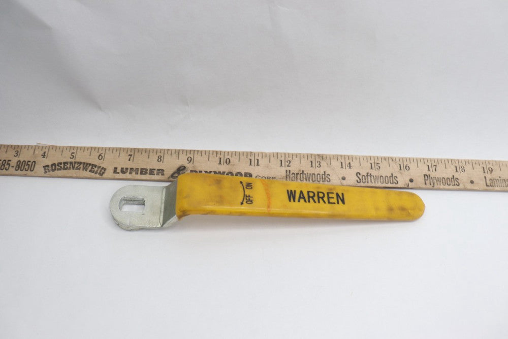 Warren Ball Valve Yellow 10" 1000WOG - Lever Only