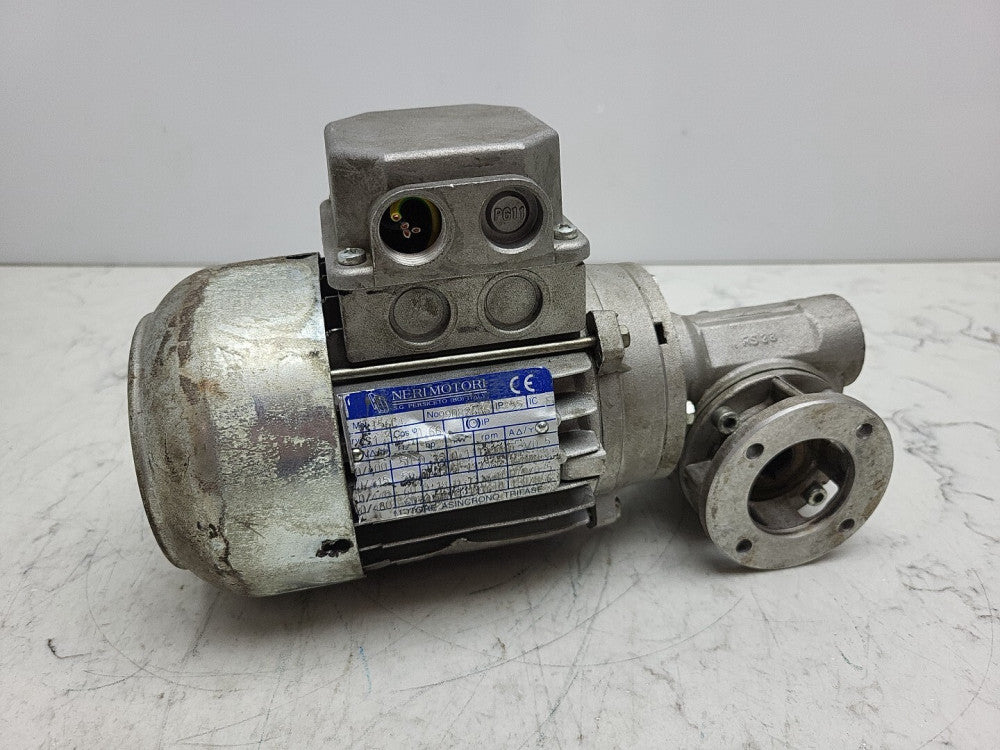Neri Motor T56C4 Gearmotor Varvel FRS28/FL Worm Gearbox 28:1 Ratio 