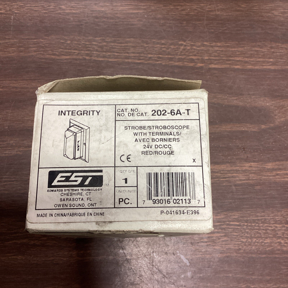 Edwards Systems Technology EST 202-6A-T Red 24Vdc Fire Strobe