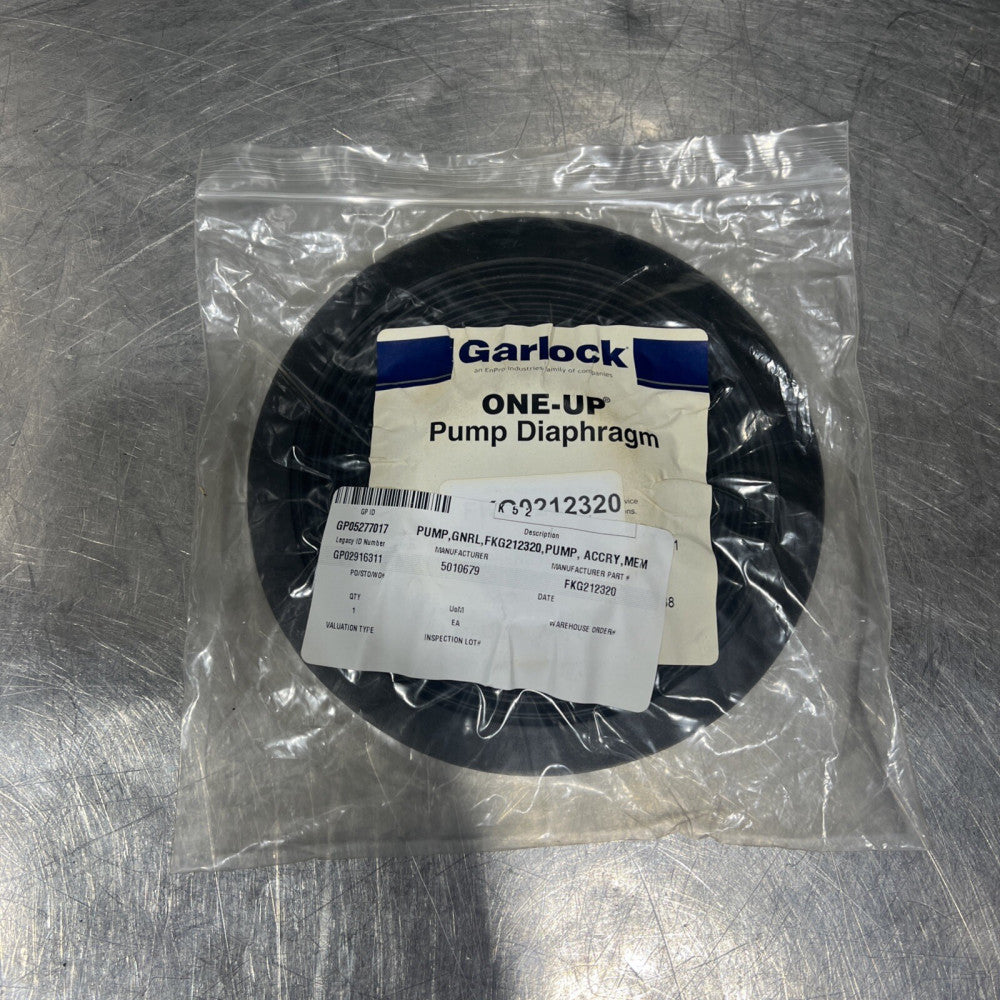 Garlock One-Up Pump Diaphragm FKG0212320 1" Neoprene PA0271 Nos Surplus