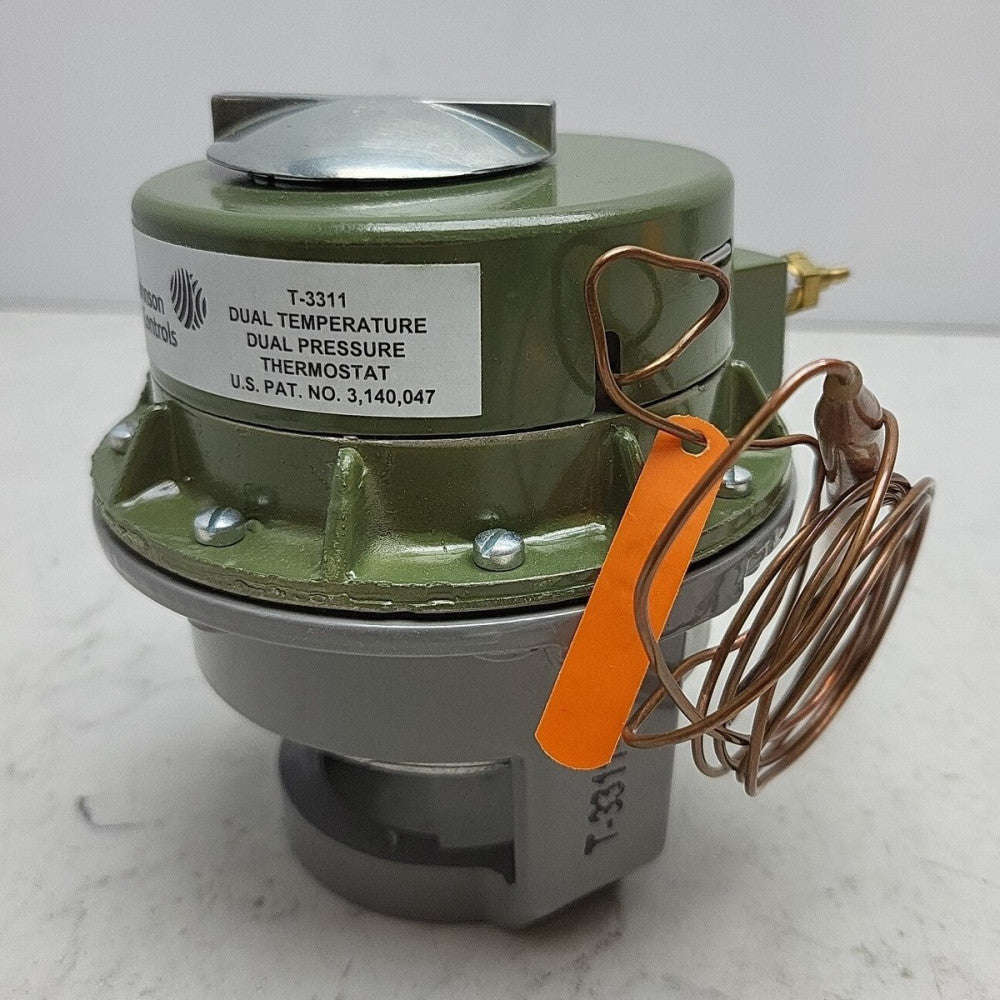 Johnson Controls T-3311 Pneumatic Thermostat Dual Temperature Dual Pressure 