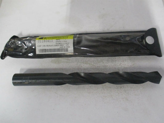 (01180413) 41/64" x 7-1/8" OAL 118° Spiral Flute High Speed Steel Jobber Drill 