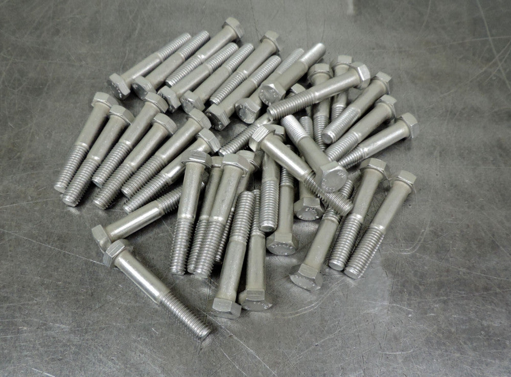 Hex Head Stainless Steel Bolt Course 1/2" x 3-1/4" Lot of Thirty Eight (38)