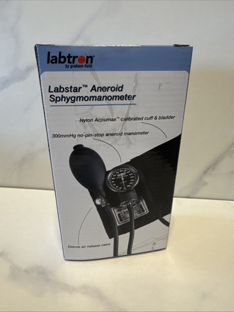 LABTRON Labstar Sphygmomanometer Blood Pressure Meter Cuff Large Adult Black New
