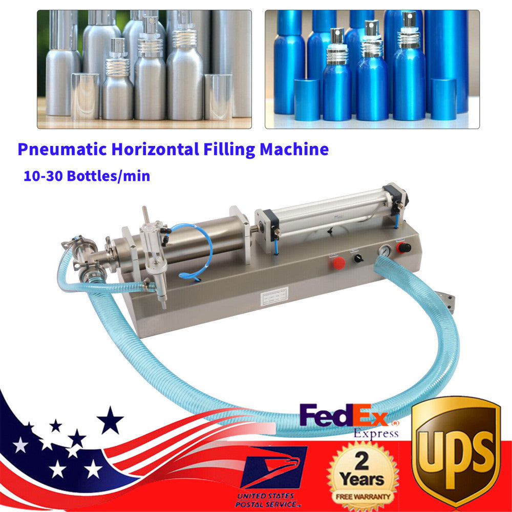 Liquid Filling Machine Pneumatic Piston Filler Single Head Filler 300-2500ml NEW