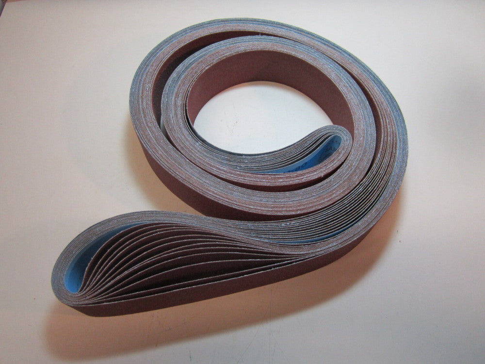 (12) Sankyo FujiStar Abrasive Belts Length 4863 AA-80 Aluminum Oxide 2" x 11'