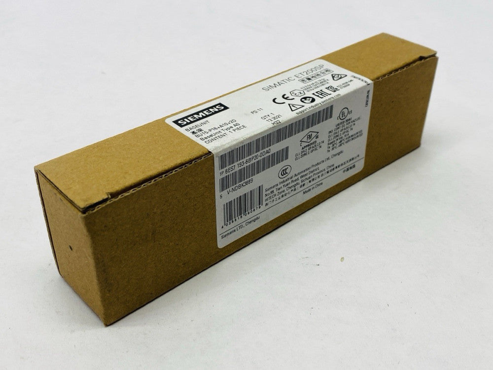 Siemens 6ES7 193-6BP20-0DA0 SIMATIC ET 200SP Base Unit BU15-P16+A10+2D