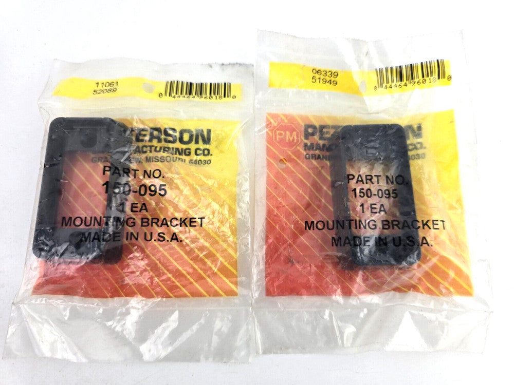 2pcs Peterson 150-095 Surface Mounting Light Bracket Black 150 Series