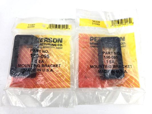 2pcs Peterson 150-095 Surface Mounting Light Bracket Black 150 Series