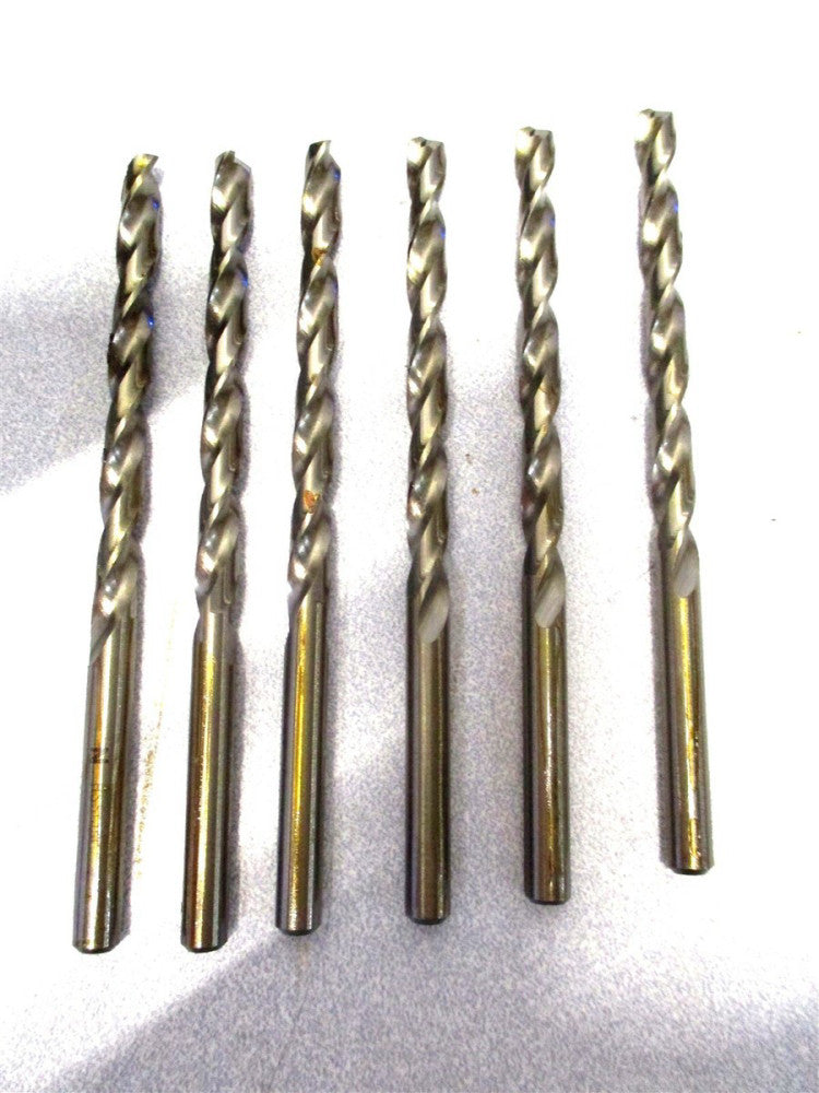 Quality Plus (20808) #8 .199 x 3/16 x 2-7/16 x 3-5/8 2F CO Jobber Drill - 6 PC
