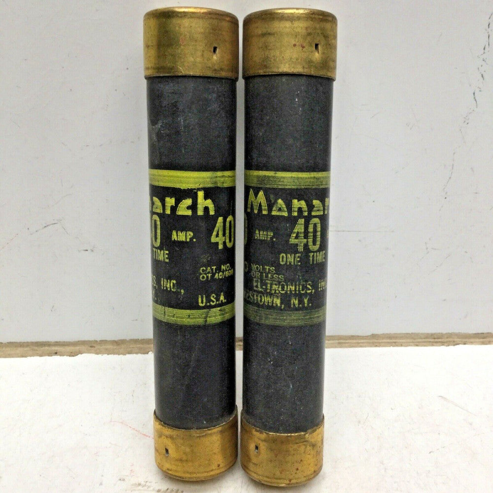 Monarch OT 40/600 One-Time Fuse 40A 600V (LOT of 2)