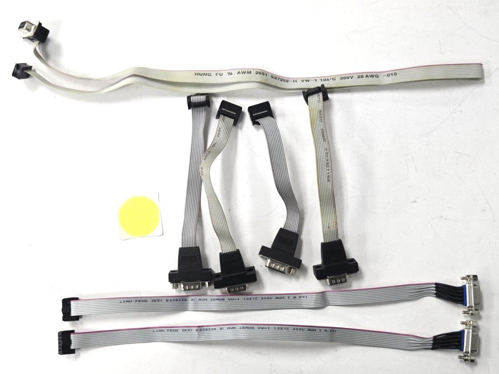 ASSORTED LOT OF SERIAL CABLE  9 PIN FEMALE CONNECTION  LOT OF 7