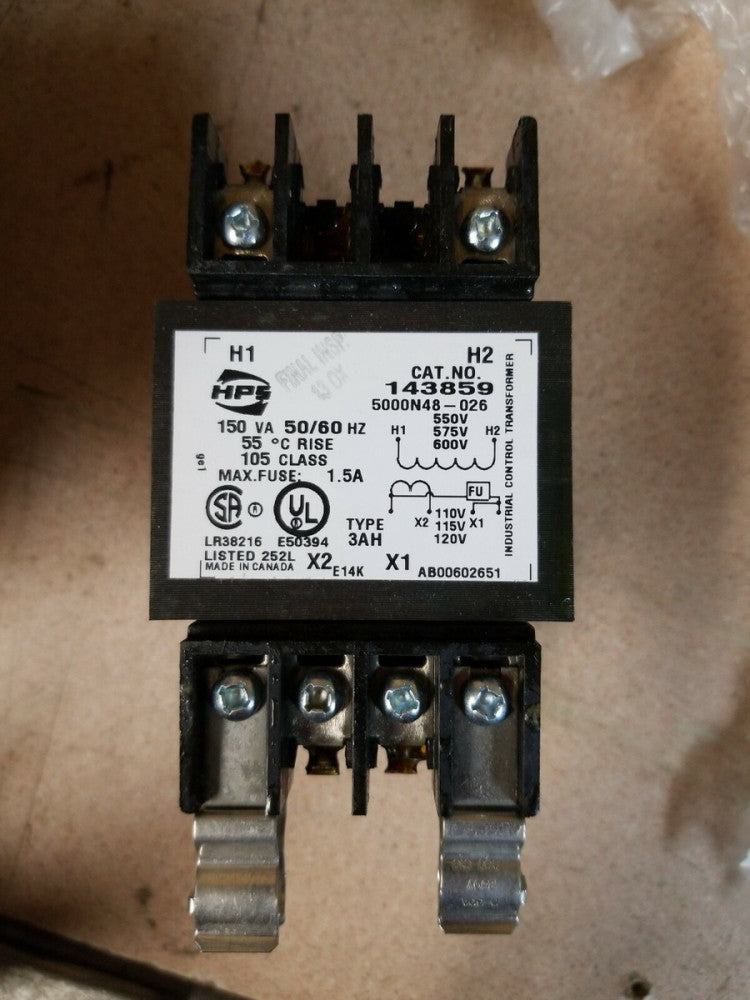HPS 143859 Transformer 150VA 550-575-600V/110-115-120V