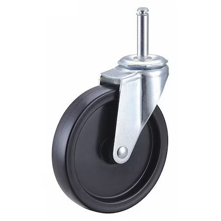 Zoro Select F1ib05041s-S20 Swivel Stem Caster,Polyolfn,5 In,150 Lb.