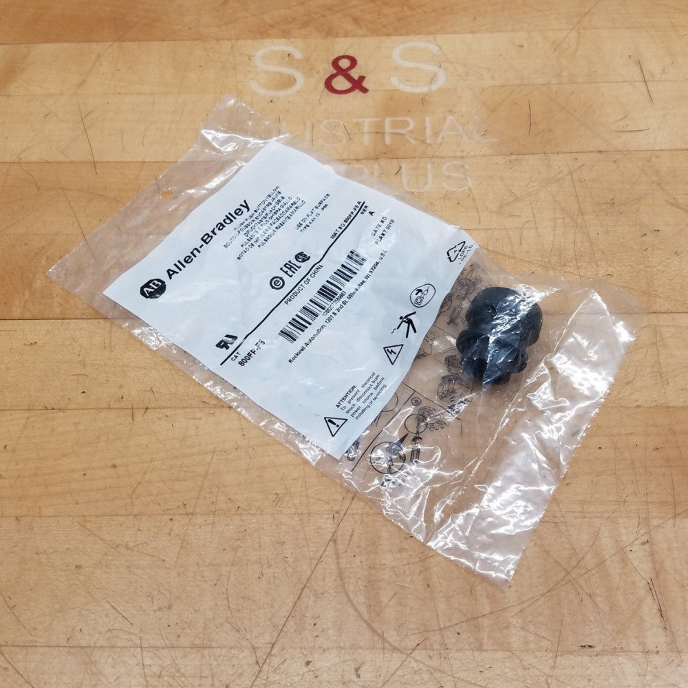 Allen Bradley 800FP-F5 Series A Flush Push Button, Yellow - NEW