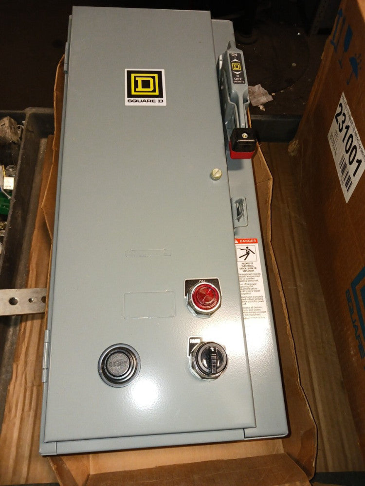 New Square D Size 0 Combination Motor Starter 25 Amp 1 Phase Nema 1