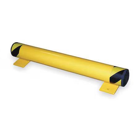 Zoro Select Fsbol-24 Floor Stop Bollard,Yellow,24X5