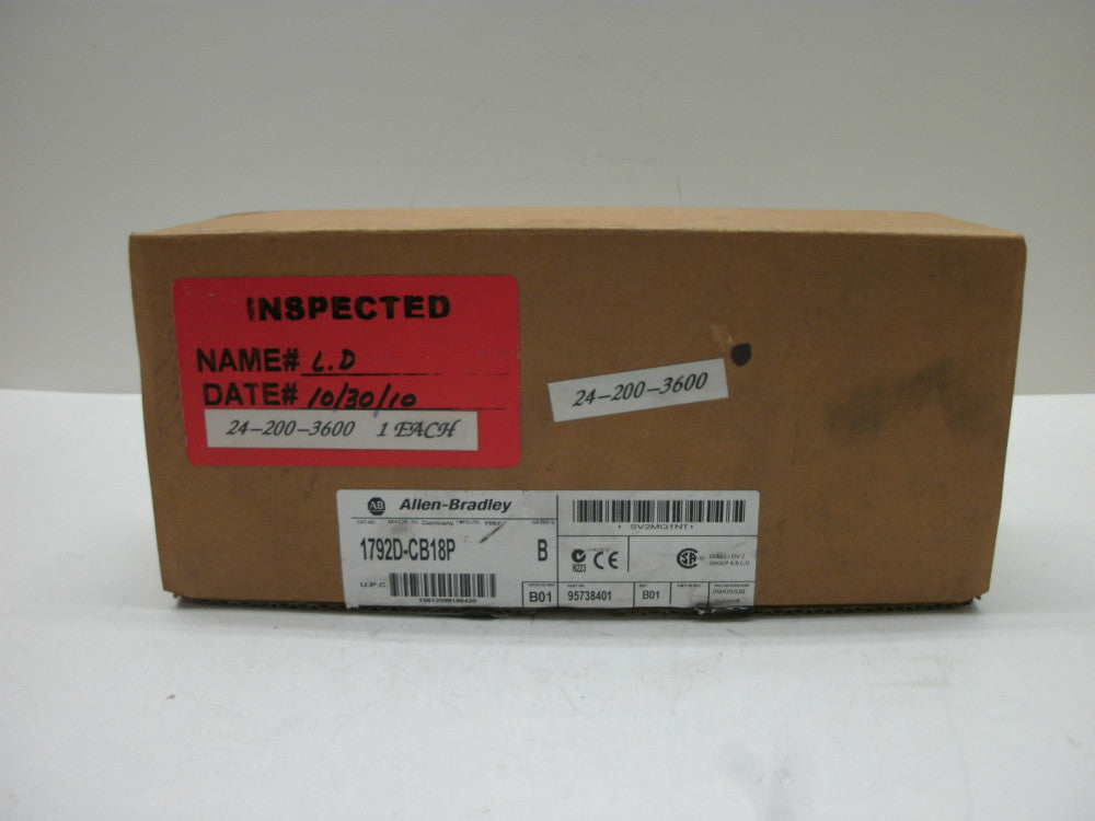ALLEN BRADLEY 1792D-CB18P SER B 95738401 MAXUM ROUND MEDIA 18mm BASE NEW IN BOX