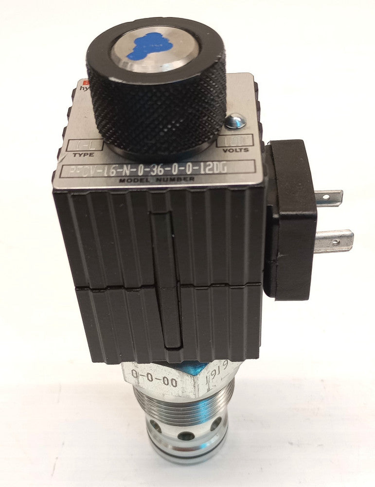 Bucher PFCV-16-N-0-36-0-0-12DG Solenoid Flow Control Valve 12DC Command Controls