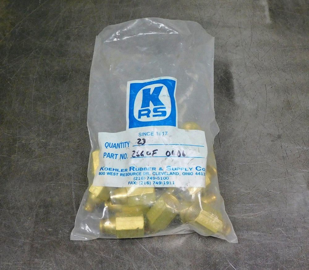 Koehler Rubber Brass Push To Connect Fitting DIA 3/8" in./  1/4 in.  NPT Threads