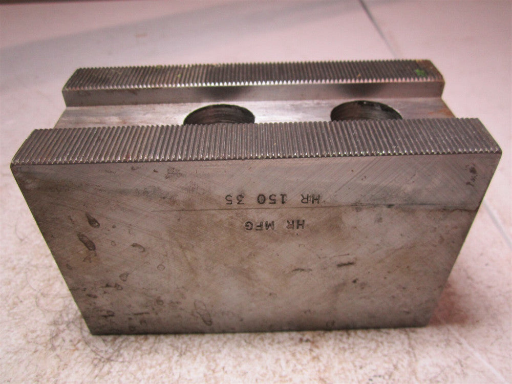 H & R Mfg HR 150 35 Heavy Duty Soft Teeth Drill Lathe Chuck Jaw