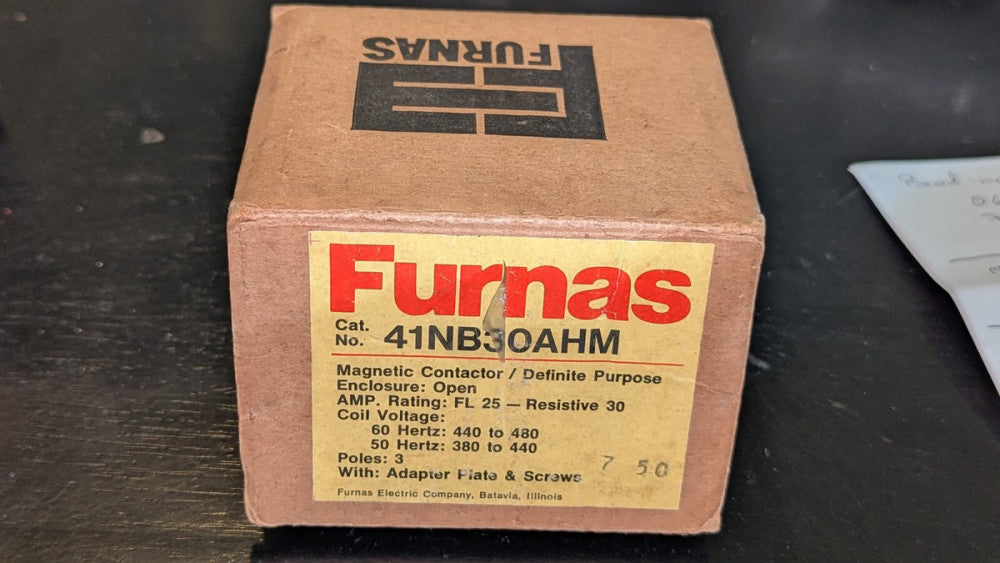 Furnas 41NB30AHM Definite Purpose Contactor NIB Missing Mounting Screws