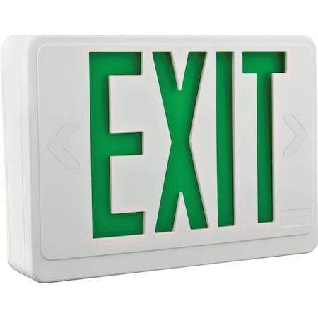 Lithonia Lighting Lhqm Led B G M6 Exit Sign With Emergency Lights, Black, 1