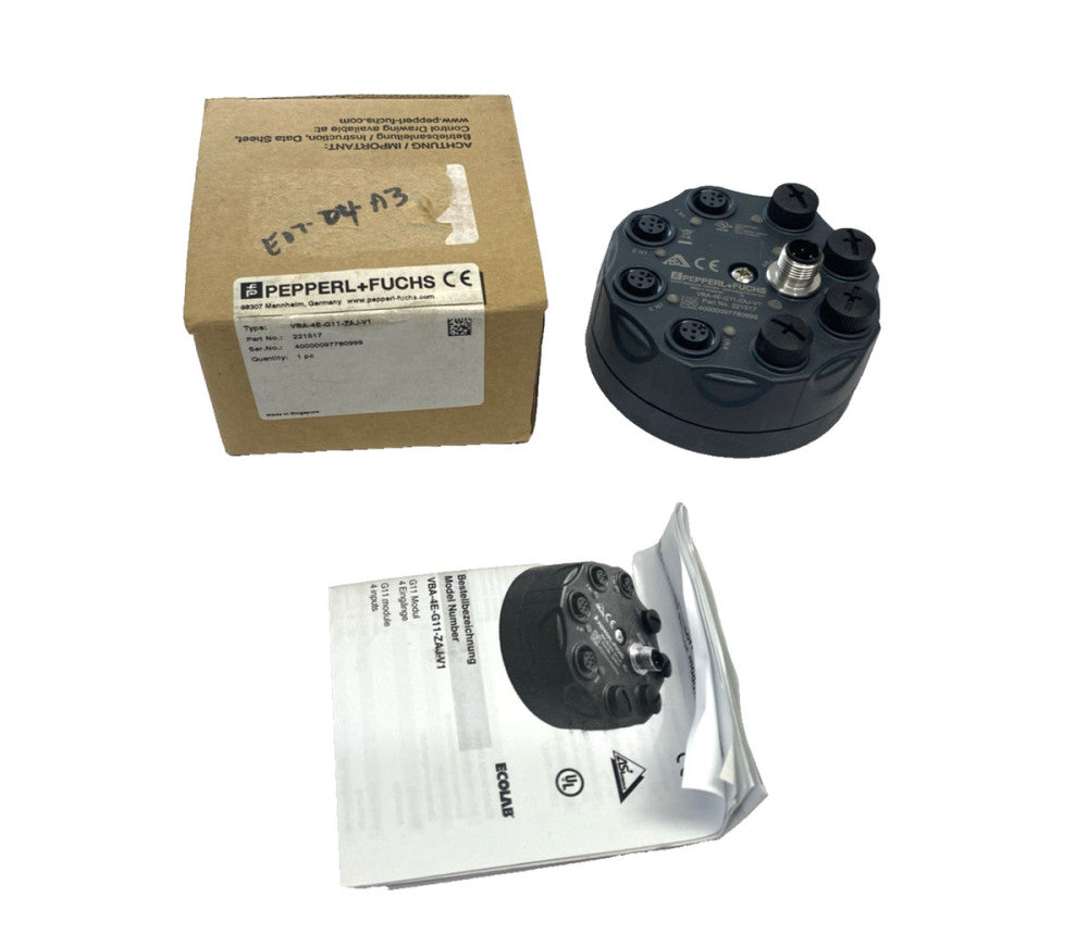 Pepperl+Fuchs VBA-4E-G11-ZAJ-V1 AS-Interface Sensor Module 221517