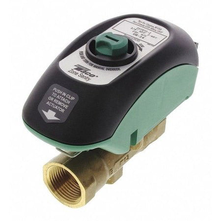Taco Z075t3-2 Zone Valve,3 Way,Closed System,3/4In Npt