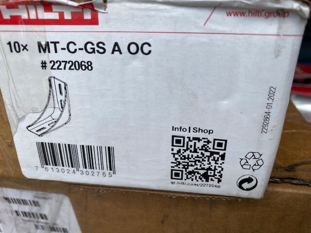 (10 PACK) Hilti MT-C-GS A OC 2272068 Modular Support Bracket (NEW)