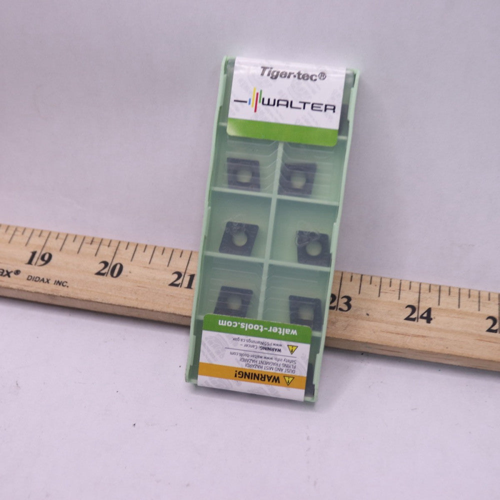 (10-Pk) Walter Diamond Turning Insert 80 Degrees Carbide 3/8" CCMT x 1/32"  