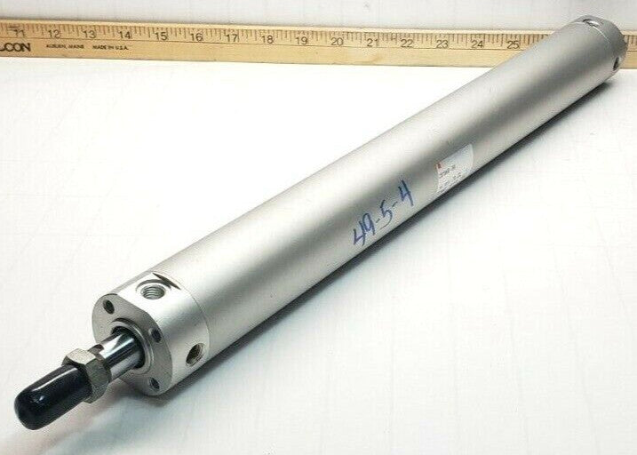 NEW SMC ROUND BODY PNEUMATIC CYLINDER 40 MM X 350 MM 145 PSI  CDG1BN40-350