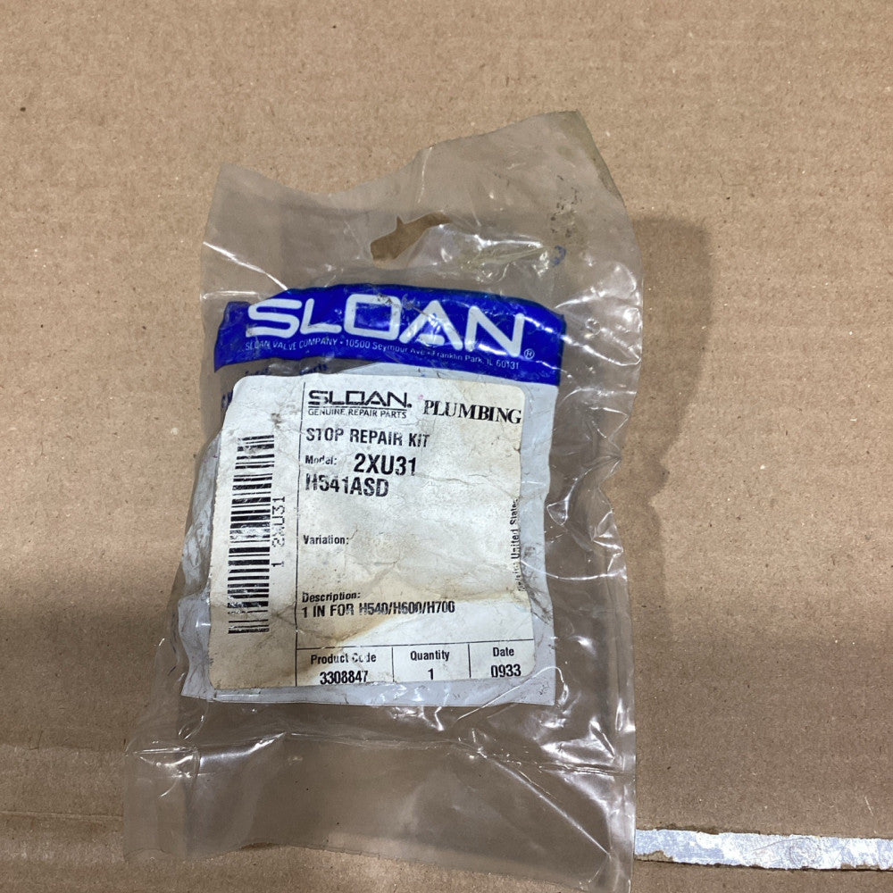 SLOAN STOP REPAIR KIT 2XU31 H541ASD Nos