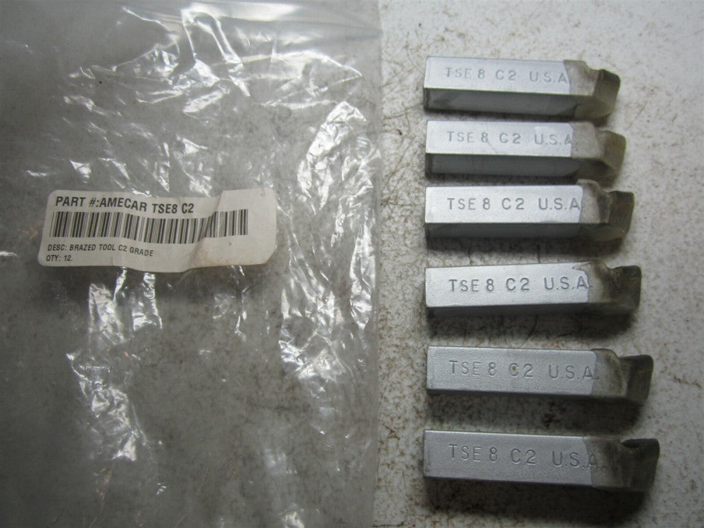 American Carbide Tool (TSE8) C2 Grade Brazed Tool - Pack of 6