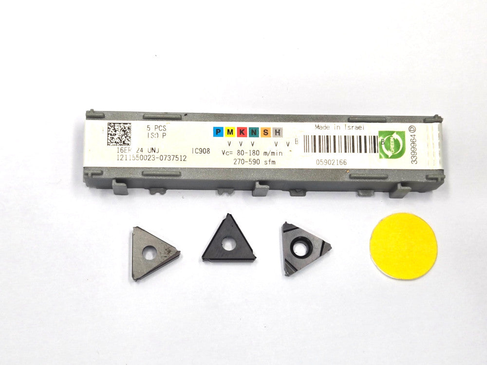 ISCAR*16ER 24UNJ IC908*LAYDOWN THREADING INSERT*****LOT OF 3