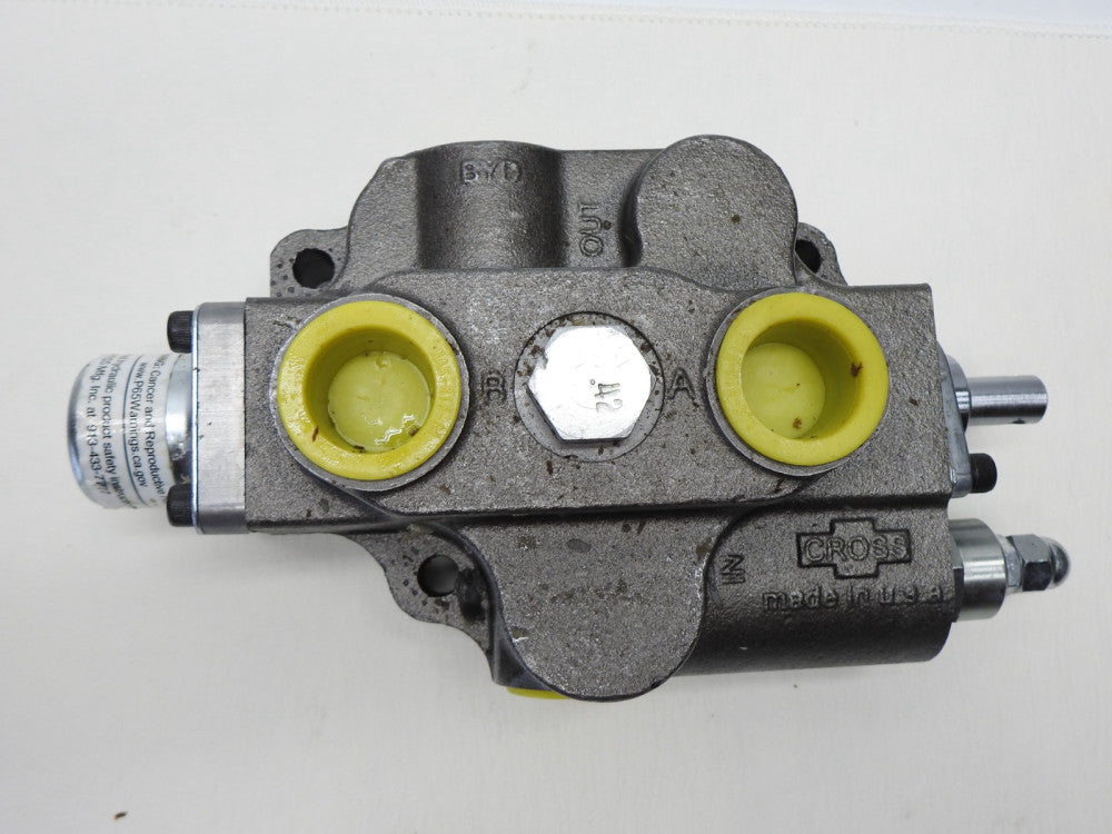 Cross 3 Pos. 4 Way Directional Hydraulic Control Valve - NOB NEW!