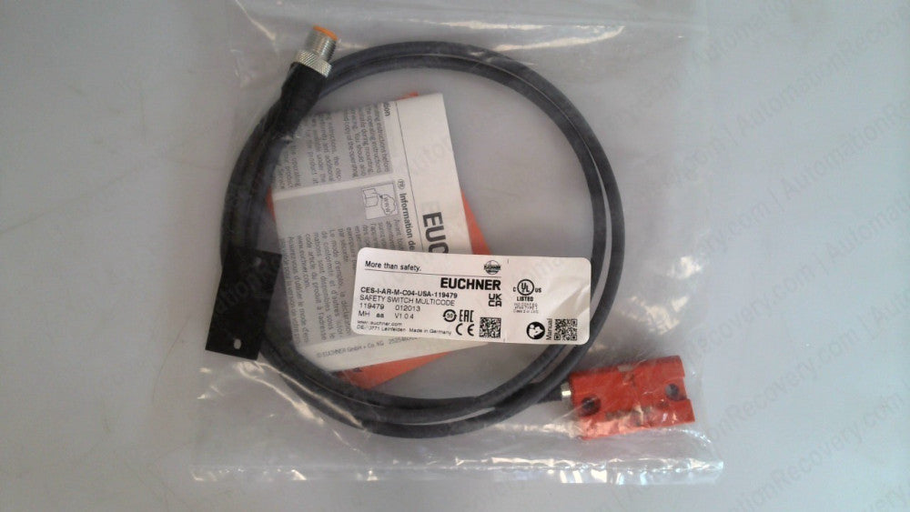 EUCHNER CES-I-AR-M-C04-USA-119479, SAFETY SWITCH MULTICODE, NEW #341730