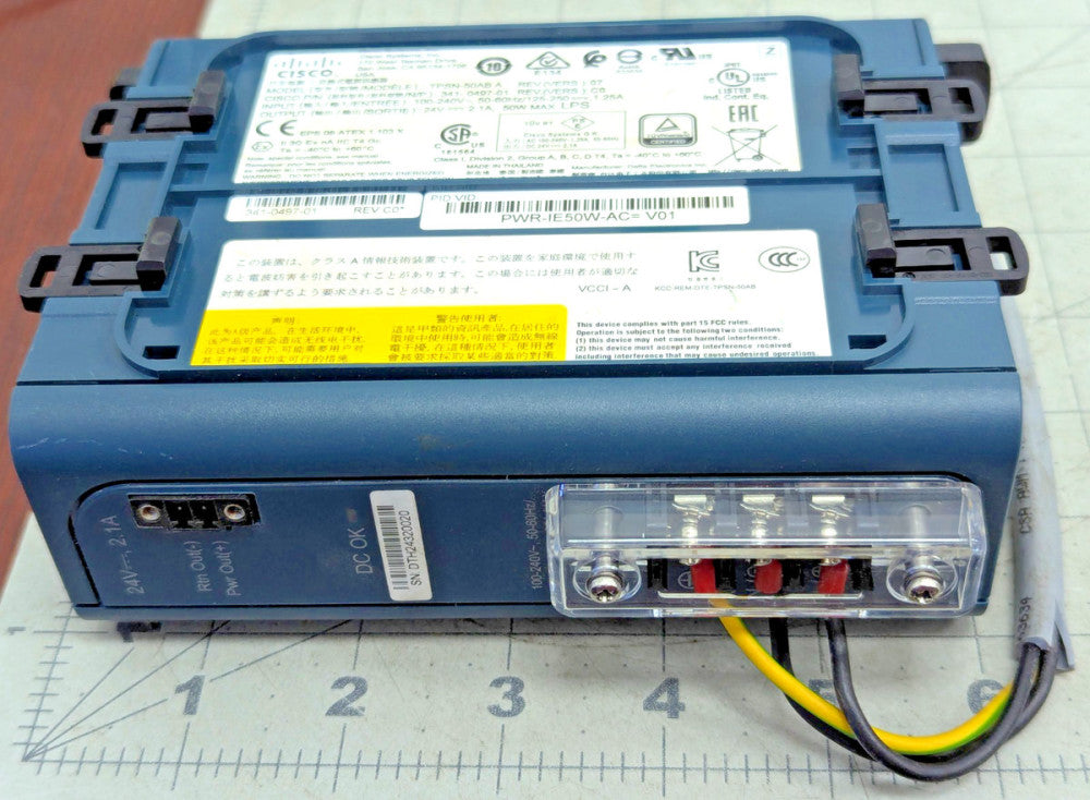 50W AC To DC Or High DC To DC Din Rail Power Supply Cisco WORKING PULL [Z3B9]