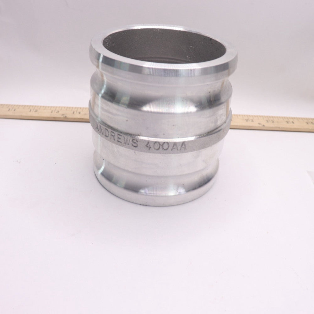 Andrews Boss Lock Type A Adapter Aluminum 100 psi 4" x 4" 400-AA-AL