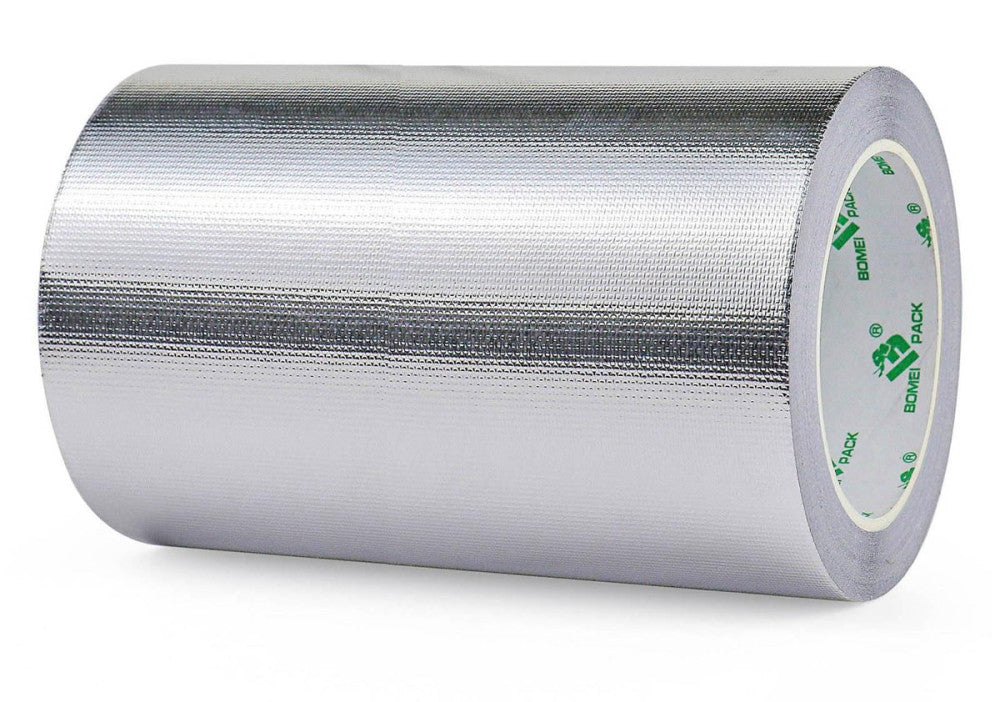 BOMEI PACK Adhesive Aluminum Foil Heat Shield Tape Barrier, Fiberglass Therma...