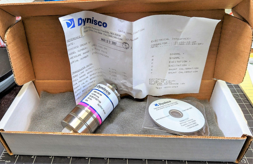 G860 Dynisco General Purpose Pressure Sensor Transducer NEW  Calibration [RSOF#1