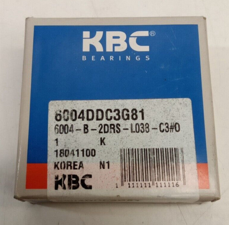 KBC 6004DDC3G81 Sealed Bearing 6004-B-2DRS-L038-C3