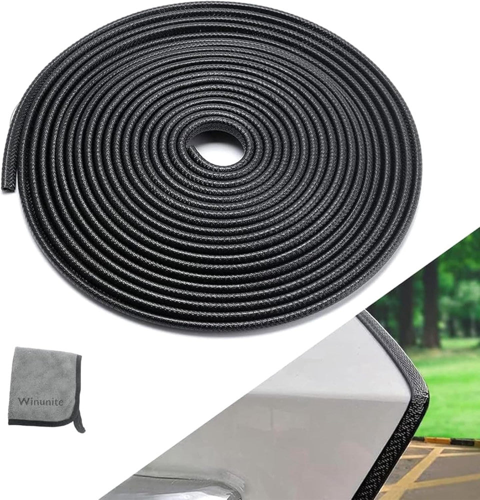32.8Ft(10M) Car Door Edge Guards Black, Fits Most Vehicles, No Glue Required, Fa